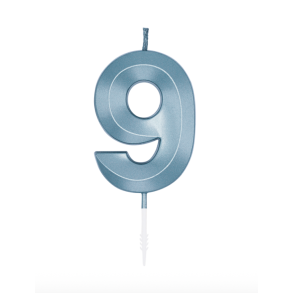 Kagelys Metallic Lysebl� Tal 9 - 6cm