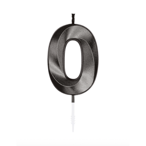 Kagelys Metallic Sort Tal 0 - 6cm