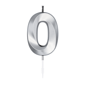 Kagelys Metallic S�lv Tal 0 - 6cm