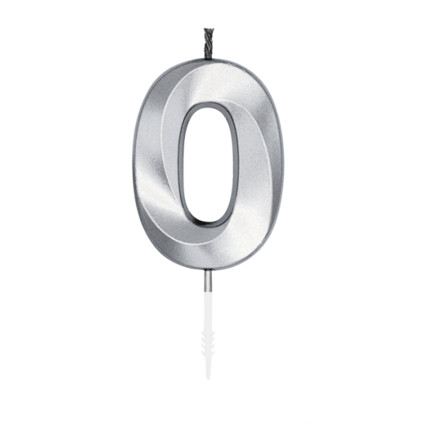 Kagelys Metallic S�lv Tal 0 - 6cm