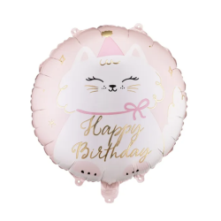 Folieballon Kat Happy Birthday - 35cm