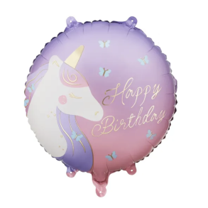 Folieballon Unicorn Happy Birthday - 35cm