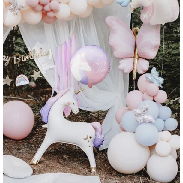 Folieballon Unicorn Happy Birthday - 35cm