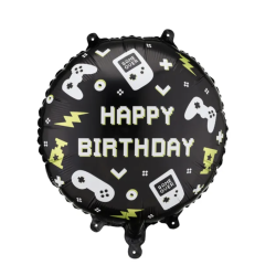 Folieballon Gaming Happy Birthday - 35cm