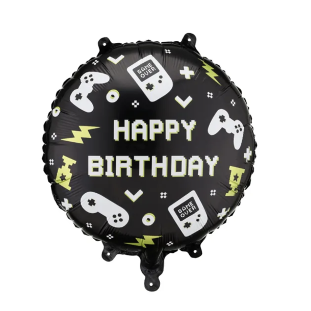 Folieballon Gaming Happy Birthday - 35cm