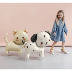 Folieballon Hund p� Hjul - 70x59cm