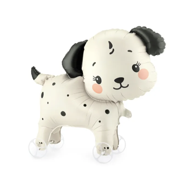 Folieballon Hund p� Hjul - 70x59cm