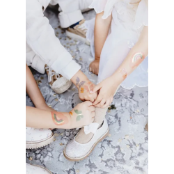 Tatovering Enhjrning, Sommerfugle Og Regnbue - 1ark