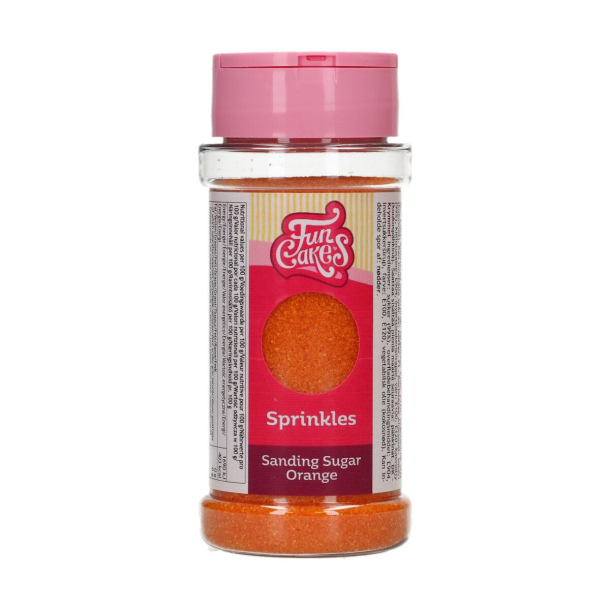 FunCakes Krymmel Sanding Sugar Orange - 80g