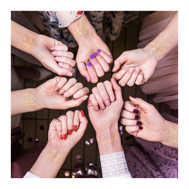 Tatovering Team Bride - Guld