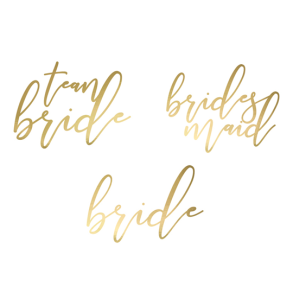 Tatovering Team Bride - Guld