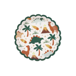 Tallerkner Dinosaur 18 - 6stk