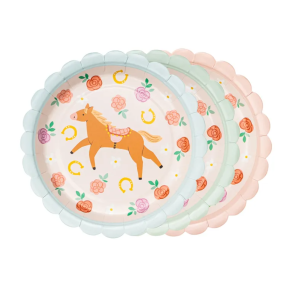 Tallerkner Hest 18 - 6stk