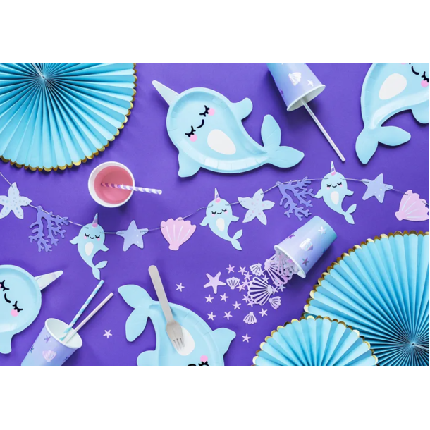 Tallerkner Narhval 18,5x29 cm - 6stk