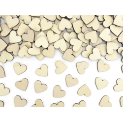 Konfetti Hjerter Tr - 50stk