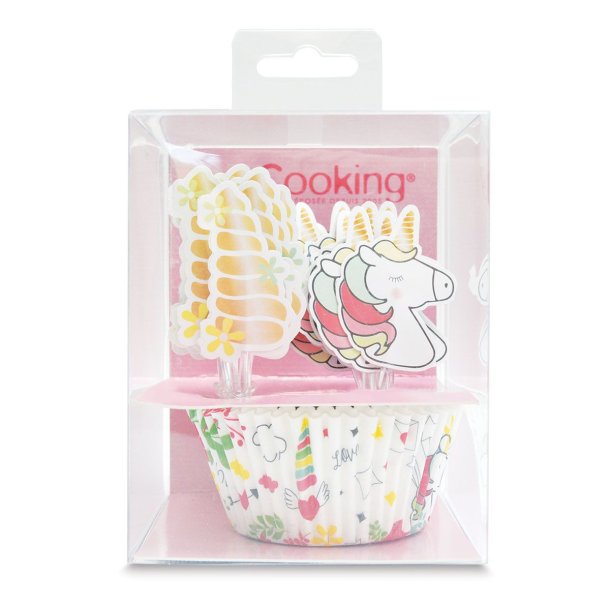 ScrapCooking Muffinsforme &amp; Cake Topper - Unicorn St