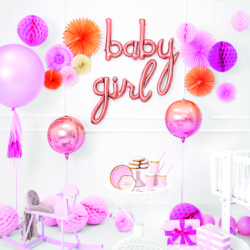 Folieballon Girl Rosa Guld - 77x70cm