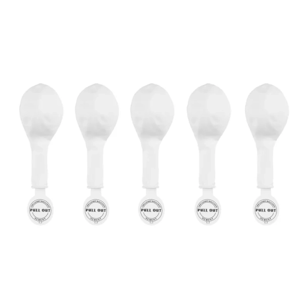 Balloner LED Hvid 30cm - 5stk