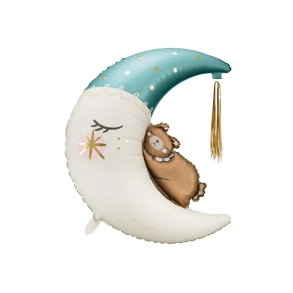 Folieballon Bamse Mne Lysebl - 80x98cm