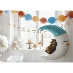 Folieballon Bamse Mne Lysebl - 80x98cm