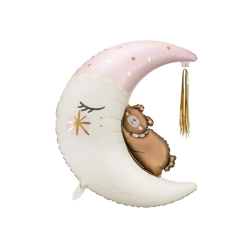 Folieballon Bamse Mne Lyserd - 80x98cm