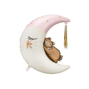 Folieballon Bamse Mne Lyserd - 80x98cm