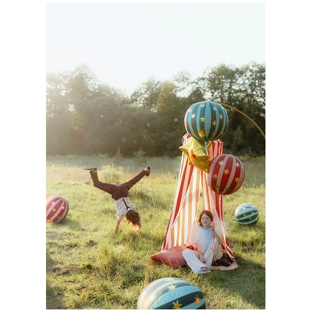 Folieballon Stjerner Rd - 75cm