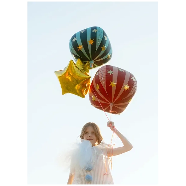 Folieballon Stjerner Rd - 75cm