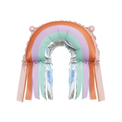 Folieballon Regnbue 38x41cm - 3stk