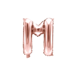 Folieballon Bogstav Rosa Guld - 35cm