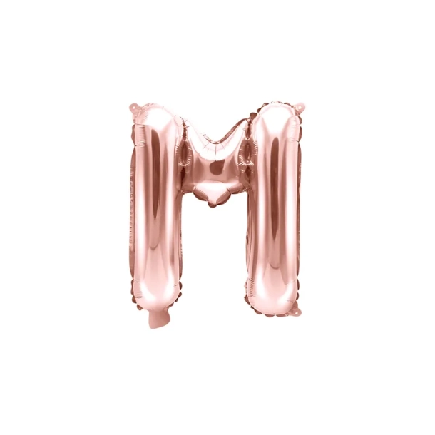 Folieballon Bogstav Rosa Guld - 35cm