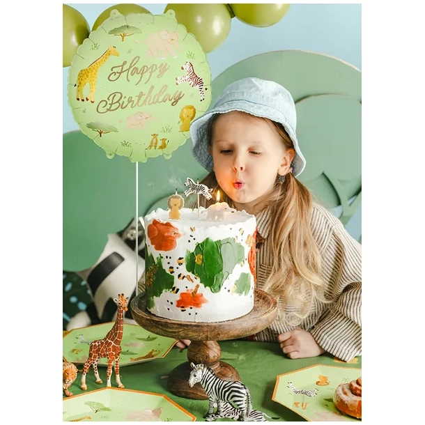 Folieballon Safari Happy Birthday - 35cm
