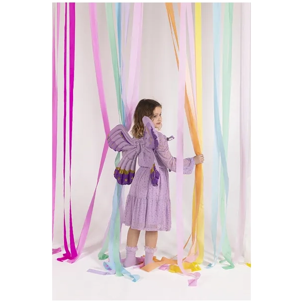 Folieballon Sommerfugle Vinger Lilla  - 102x50cm