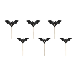 Cake Topper Flagermus - 6stk