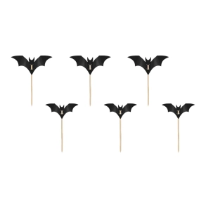 Cake Topper Flagermus - 6stk