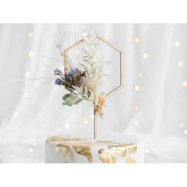 Cake Topper Hexagon - 1stk