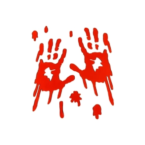 Dekoration Vindue Blodige Hnder - 1st