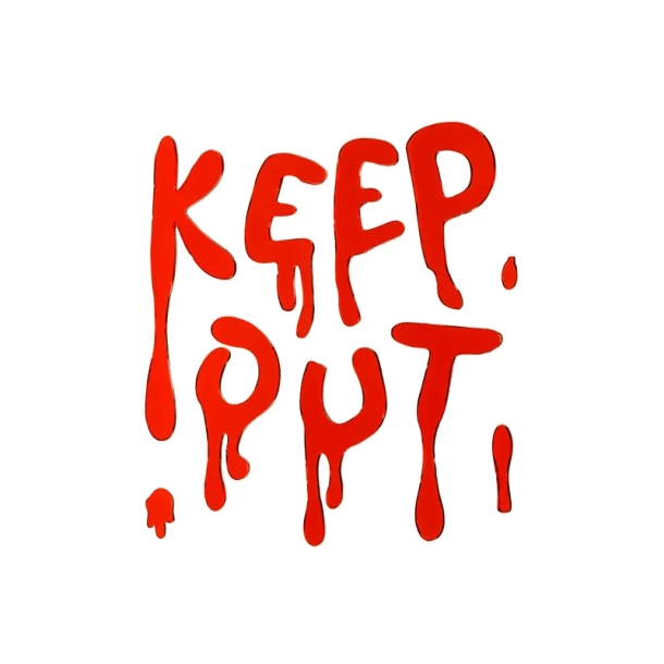 Dekoration Vindue Keep Out - 1st