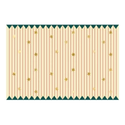 Papirsdug Striber Tynd - 180x120cm