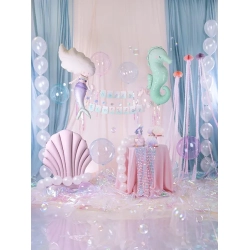 Ballon Orbz Gennemsigtig Bl� 40cm - 1stk 