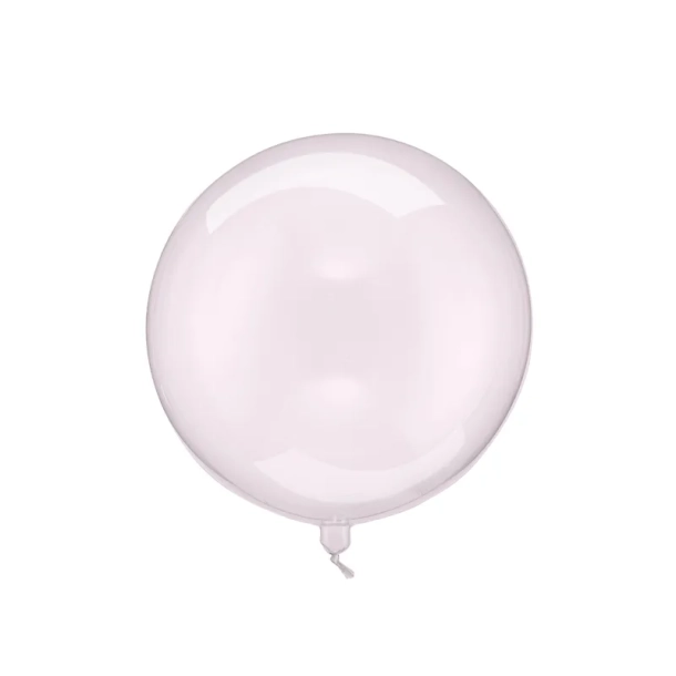 Ballon Orbz Gennemsigtig Pink 40cm - 1stk 