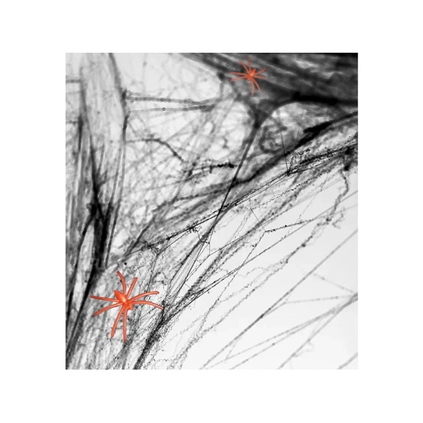 Spindelvv m. Edderkopper - Sort