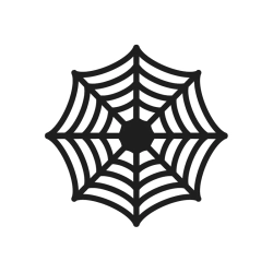 Tallerken Dekoration Spindelvv - 4stk