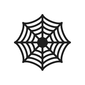 Tallerken Dekoration Spindelvv - 4stk