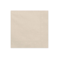 Servietter Beige 33x33cm - 20stk