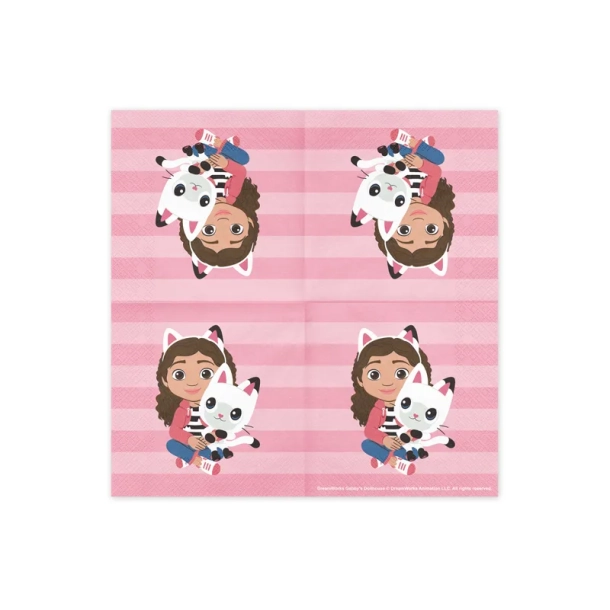 Servietter Gabby's Dollhouse - 20stk