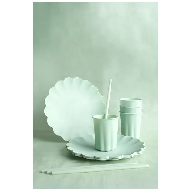 Sugerr Genanvendelige Pastel Grn - 12stk