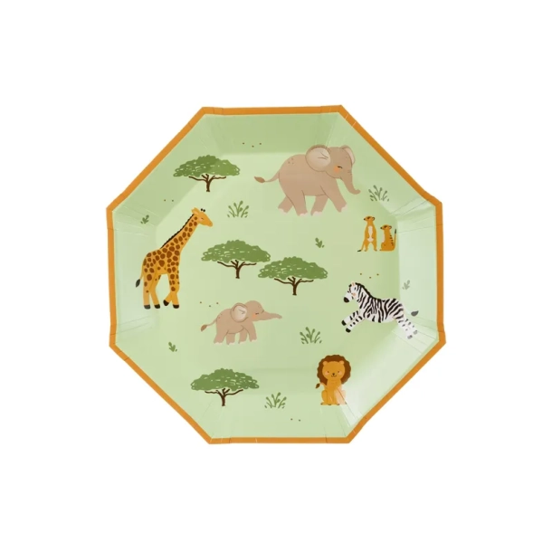 Tallerkner Safari �23 - 6stk