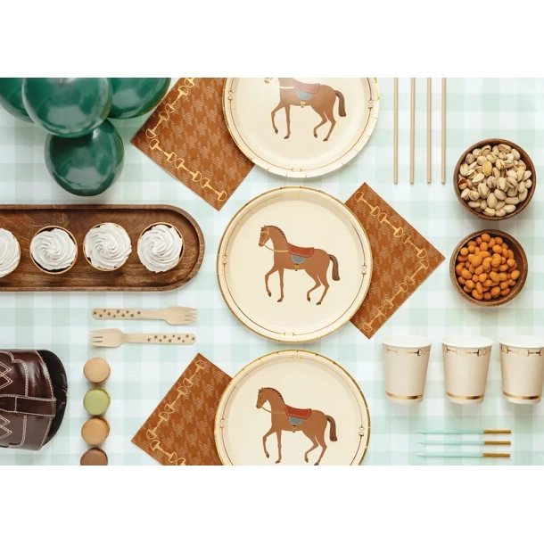 Tallerkner Hest 23 - 6stk