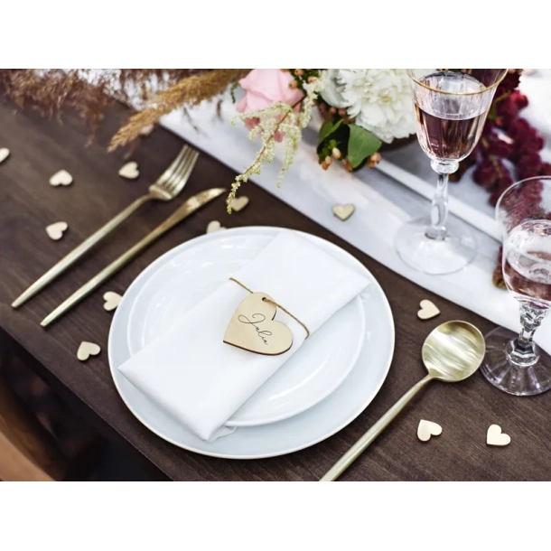 Bordkort Hjerte Tr - 10stk